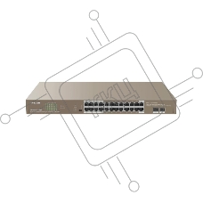 Коммутатор 24PORT 4POE G1126P-24-410W IP-COM