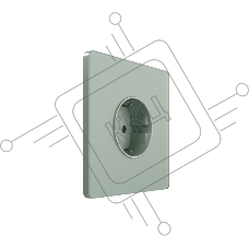 Розетка С/У с ЗК (250В, 16А, защит.шторки), Таежное утро , Systeme Infinity