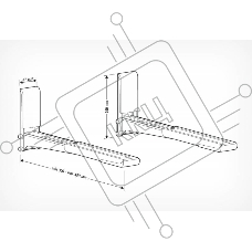 Кронштейн для СВЧ Holder MWS-2003 черный макс.40кг настенный фиксированный    