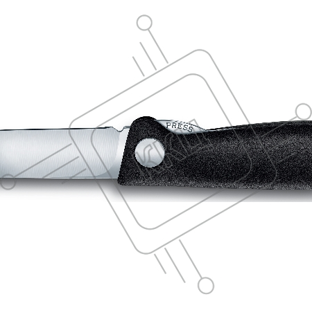Нож кухонный Victorinox Swiss Classic (6.7803.FB) стальной для овощей лезв.110мм прямая заточка черный блистер