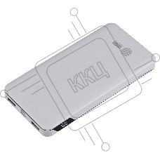 Мобильный аккумулятор Cactus CS-PBFSKT-10000 10000mAh 2.1A 2xUSB белый