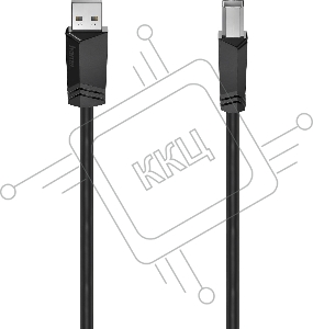 Кабель Hama H-200604 00200604 ver2.0 USB A (m) USB A(m) 5м черный