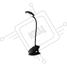 Светодиодная настольная лампа Ambrella light DE703 BK черный LED 3000-6000K 6W