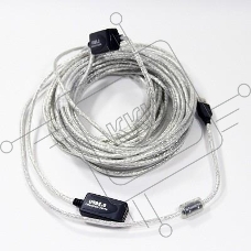 Кабель VCOM VUS7049-15M Кабель-адаптер USB2.0-repeater, удлинительный активный <Am-->Af> 15м