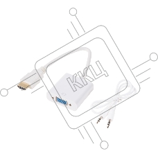 Переходник штекер HDMI - гнездо VGA, провод + шнур стерео 3,5 мм Rexant
