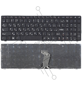 Клавиатура для ноутбука Lenovo Ideapad G580 G585 Z580 Z585 Z780 G780  черная с черной рамкой