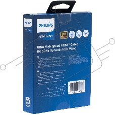 Кабель аудио-видео Philips 8K 60 Гц Ultra HD HDMI (m)/HDMI (m) 1.5м. позолоч.конт. серый