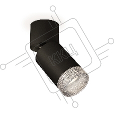 Светильник Ambrella Light XM6313060 SBK/BK/CL черный песок/черный/прозрачный MR16 GU5.3 (A2221, C6313, N6150)