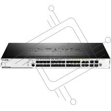 Управляемый стекируемый коммутатор D-Link DGS-3000-28SC/A1A 2 уровня с 20 портами 100/1000Base-X SFP, 4 комбо-портами 10/100/1000Base-T/SFP и 4 портами 10GBase-X SFP+