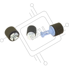 Ремкомплект роликов для ручного лотка CB506-67905 LJ P4014/P4015/P4515 (Совместимый)