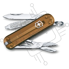 Нож перочинный Victorinox Classic Chocolate Fugde (0.6223.T55G) 58мм 7 функций карт.коробка