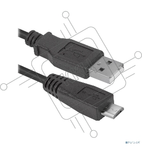 Кабель Defender USB08-06 USB 2.0 кабель для соед. USB 2.0 AM-MicroBM,1.8м, PolyBag   (87459)