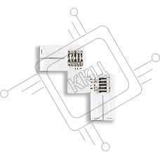 GS6751 Соединитель угловой L 5050 12/24V (5 конт.) (10шт)