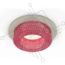 Комплект встраиваемого светильника Ambrella light XC7623022 SGR/PI серый песок/розовый MR16 GU5.3 (C7623, N7193)