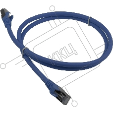 Патч-корд Lanmaster LAN-PC45/S6A-0.5-BL FTP RJ-45 вил.-вилка RJ-45 кат.6A 0.5м синий LSZH (уп.:1шт)