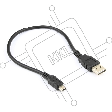 Кабель Gembird/Cablexpert CC-5PUSB2D-0.3M Кабель USB 2.0 , мультиразъем USB, AM/miniB 5P, 30sm, пакет 