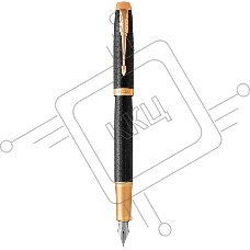 Ручка перьевая Parker IM Premium F323 (CW1931646) Black GT F сталь нержавеющая подар.кор.