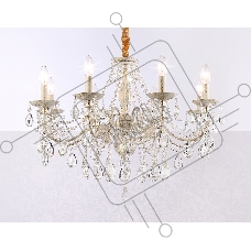 Светильник Ambrella light TR4945/8 WH/GD/CL белый/золото/прозрачный E14/8 max 40W D715*555