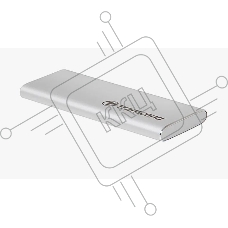 Накопитель External SSD Transcend 500Gb ESD260C <TS500GESD260C> (USB3.1 gen 2, Type C 520/460Mbs, 3D NAND, 81x34x8mm, 33g) Silver