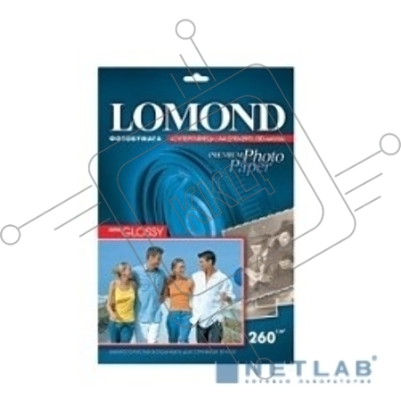 Фотобумага Lomond 1103101 A4/260г/м2/20л./белый высокоглянцевое для струйной печати
