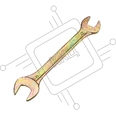 Ключ гаечный рожковый REXANT 13х17 мм, желтый цинк