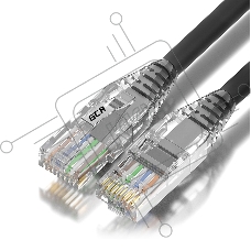 Патч-корд GCR 2.0m LSZH UTP кат.5e, черный, коннектор ABS, 24 AWG, ethernet high speed 1 Гбит/с, RJ45, T568B, GCR-52242