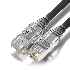 Патч-корд GCR 2.0m LSZH UTP кат.5e, черный, коннектор ABS, 24 AWG, ethernet high speed 1 Гбит/с, RJ45, T568B, GCR-52242