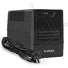 Источник бесперебойного питания ExeGate Power NB-850.LED.AVR.4C13 (850VA/510W, LED, AVR, 4*C13, батарея 12V 9Ah, черный)