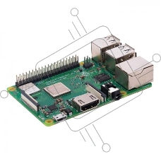 Микрокомпьютер Raspberry Pi 3 Model B+ Retail, 1GB RAM, Cortex-A53 (ARMv8) 64-bit SoC @ 1.4GHz Broadcom BCM2837B0 CPU, WiFi, Bluetooth, 40-pin extended GPIO, 4x USB 2.0, HDMI, CSI camera port, DSI displ.port, MicroSD port (137-3331) , (БП и корпус покупае