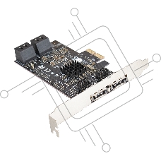 Контроллер ExeGate EXE-504 PCI-E 2.0, SATA3 RAID, 4 int+2 ext (OEM)
