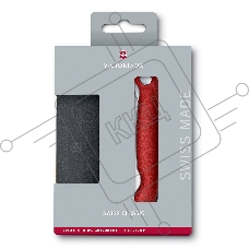 Нож кухонный Victorinox Swiss Classic (6.7191.F1) стальной столовый для овощей лезв.110мм серрейт. заточка красный/черный карт.коробка