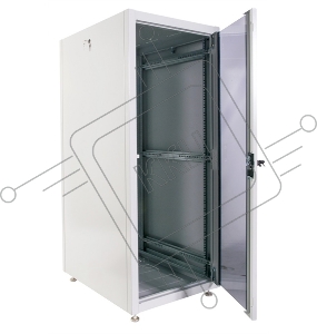 Шкаф телекоммуникационный напольный ЭКОНОМ 24U (600 х 1000) дверь стекло, дверь металл