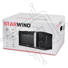 Микроволновая печь Starwind SMW2520 черный/серебристый, 20 л, 700 Вт, переключатели - поворотный механизм