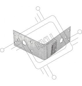 Крепежный уголок, КU 90x90x40 мм, Россия// Сибртех