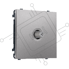 Комплект механизма TV розетки SAT SIGMA Сталь матовый 5-2400MHz 3.5dB QUANT PRO (SP5130, PR215)