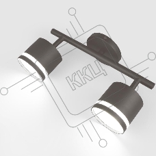 Спот на основании GWL-2GX53-M-IP20 Двойной Графит С боковым рассеивателем Башня