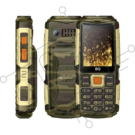 Мобильный телефон BQ-2430 Tank Power Black+Gold 2.4”