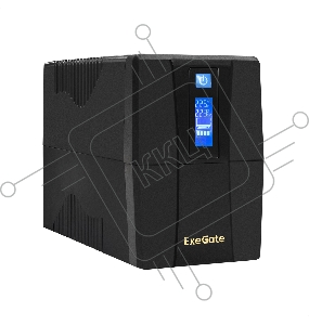 ИБП ExeGate SpecialPro Smart LLB-600.LCD.AVR.2SH <600VA/360W, LCD, AVR, 2*Schuko, Black>