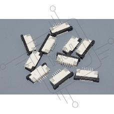 Разъем FPC Half Coverage Top Contact 1.0K-BS-6PWB 6 pin высота 2мм шаг 1мм 10 шт