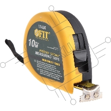 Рулетка FIT 17430 ''Профи''  10м х 25мм, нейлон.покрытие, калибр.лента класс II, магн.крючок
