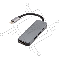 Разветвитель USB Type-C на 4 порта: 1xHDMI/2xUSB 3.0 PD/1xType-C PD Rexant