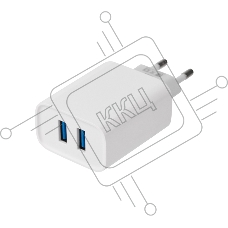 Сетевое зарядное устройство Rexant 2 x USB, 5V, 2.4 A, белое