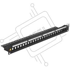 Патч-панель наборная Lanmaster LAN-PPAR24OK-UTP 19