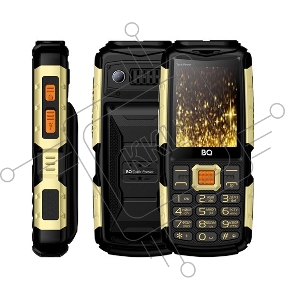 Мобильный телефон BQ 2430 Tank Power Black&silver 2.4” 240x320/32+32Mb/BT/2Sim/microSD/0.3Mp/4000mAh/Powerbank