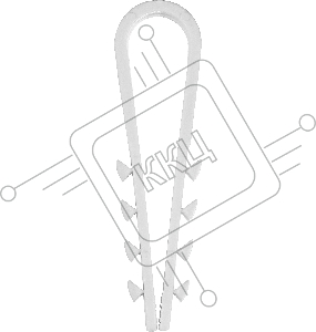 Дюбель-хомут для круглого кабеля ДХ-К, 5 - 10 мм, 100 шт, нейлоновый, ЗУБР