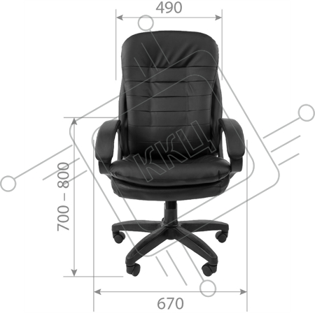 Офисное кресло Chairman 795 LT бежевое  (экокожа, пластик, газпатрон 3 кл, ролики, механизм качания)