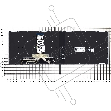Клавиатура для ноутбука Lenovo Legion Y520 Y520-15IKB черная без рамки, белый подсветка