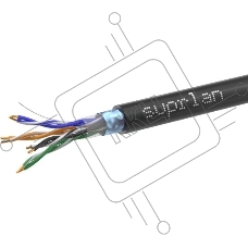 Кабель сетевой информационный Suprlan Premium 01-1010-4 кат.5E FTP 4 пары 24AWG PE внутренний 305м серый