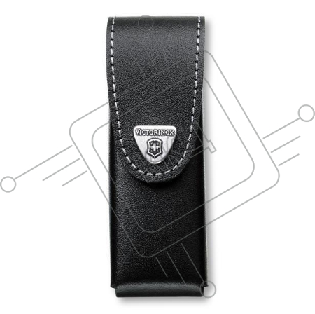 Чехол из нат.кожи Victorinox Leather Belt Pouch (4.0524.3) черный с застежкой на липучке без упаковки