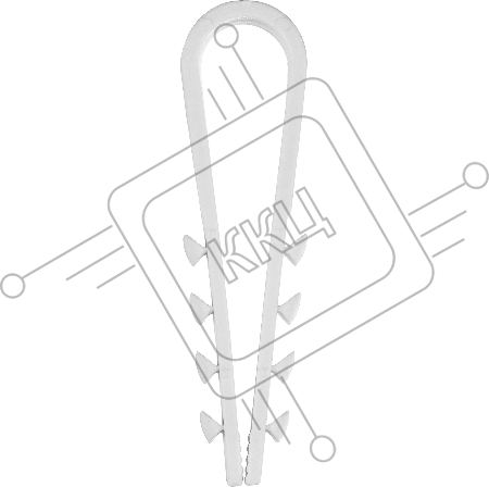 Дюбель-хомут для круглого кабеля ДХ-К, 11 - 18 мм, 100 шт, нейлоновый, ЗУБР